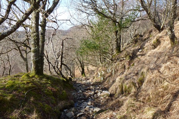 The descent back to the A861