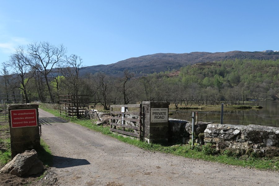 Turn left into Lochiel Estate