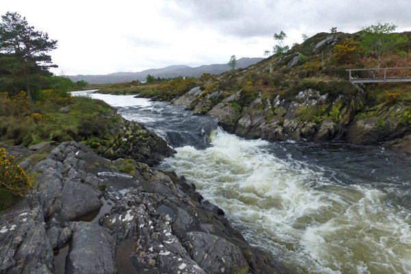 The rapids at the end of The River Shiel