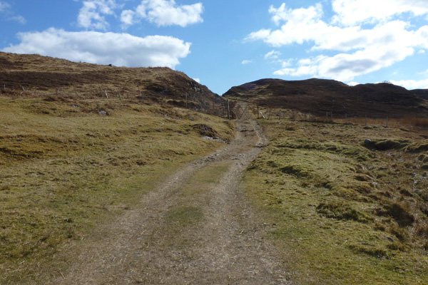 Track near start of walk near Ockle