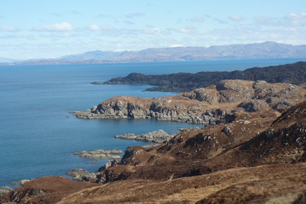 Lovely views of the Ardnamurchan coastline