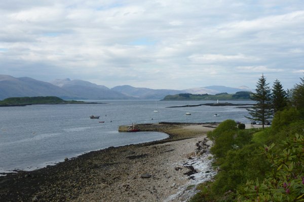 The coastline and views by Port Appin