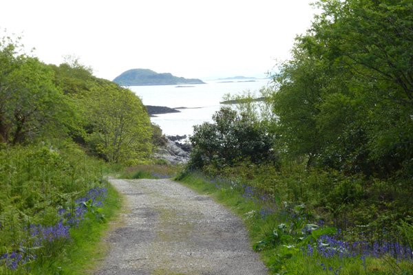 The walk follows a gravelled track at first