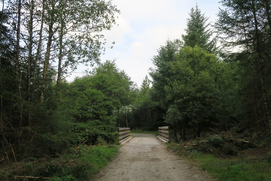 The bridge back into The Nevis Range car park