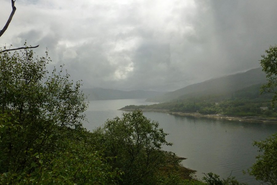 Loch Sunart from the Salen Oakwoods on a balmy summers day