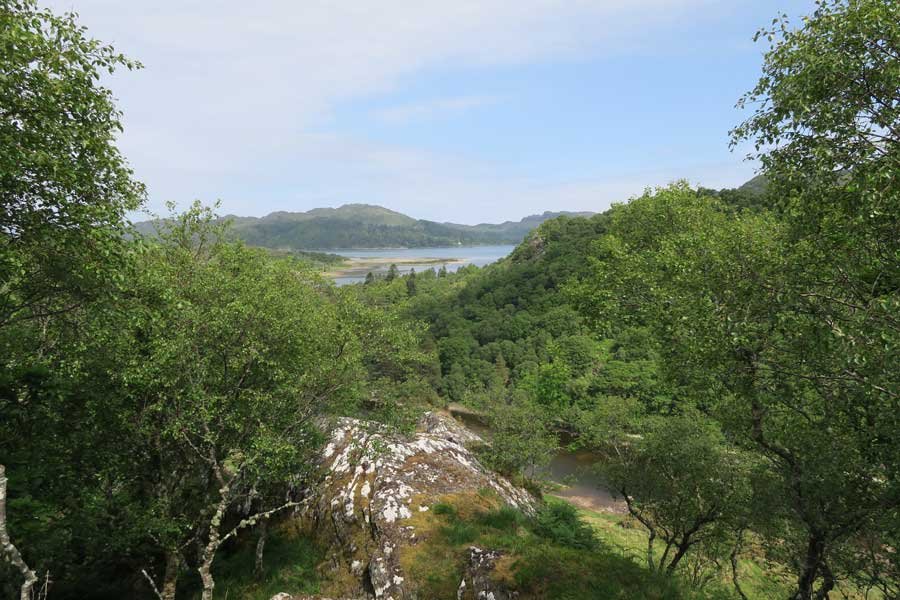 Looking over The River Shiel from Shielfoot Torr