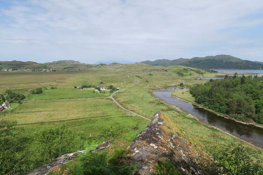 Looking over The River Shiel from Shielfoot Torr