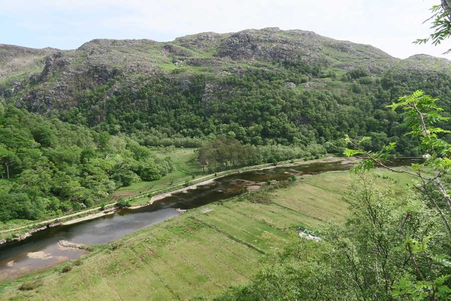 Looking over The River Shiel from Shielfoot Torr