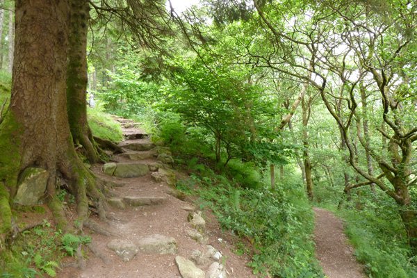 Take the stepped path up to An Torr and Signal Rock