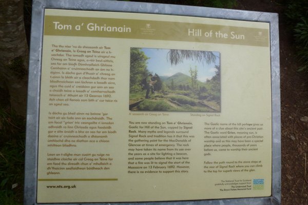 Interpretation Board by Signal Rock