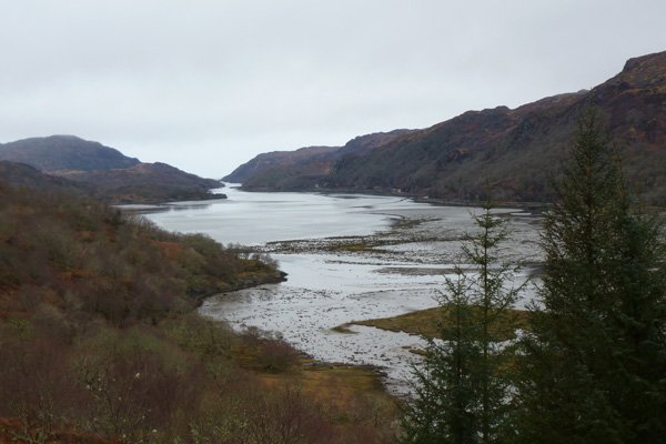 View from the picnic bench on the Silver and Ardmolich walks
