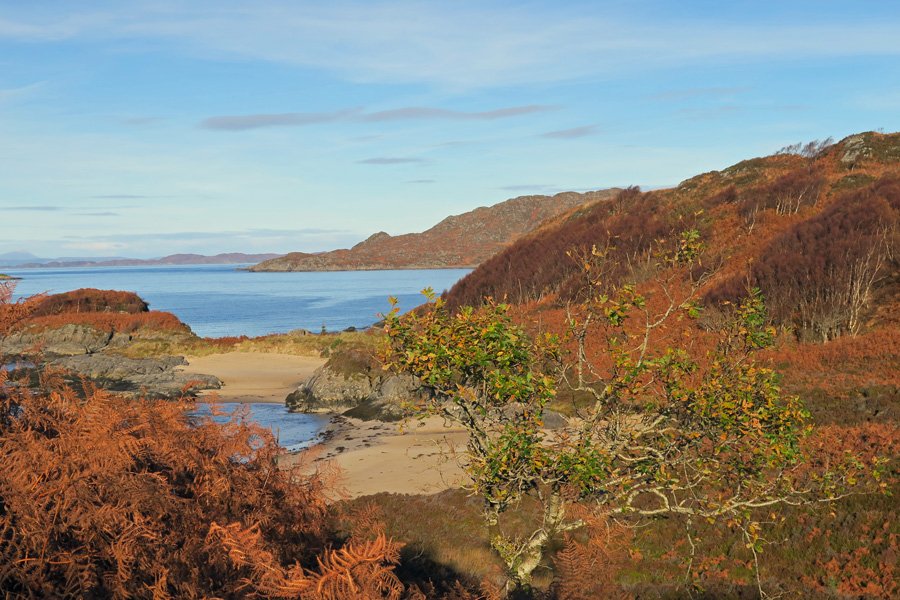 One of the bays near Cul na Criose - around 30 minutes walk from the main beach