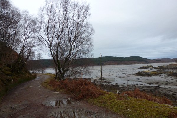 The track around Kentra Bay