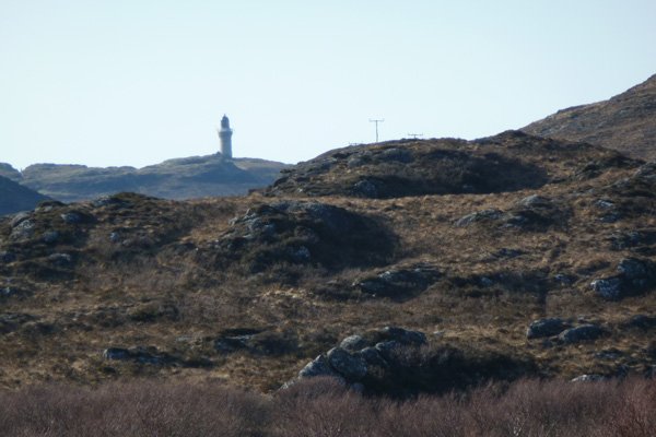 Ardnamurchan lighthouse in the distance