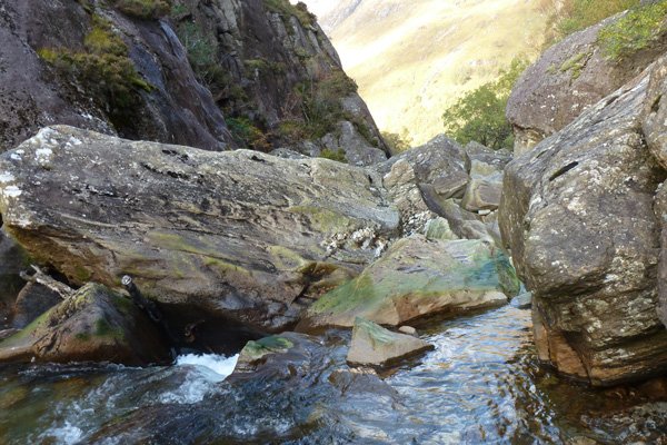The boulder strewn Water of Nevis