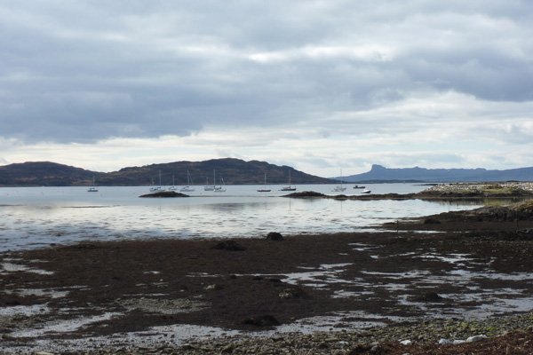 Looking onto the Sgurr of Eigg