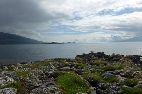 Looking down Loch Linnhe from Rubha Mor point