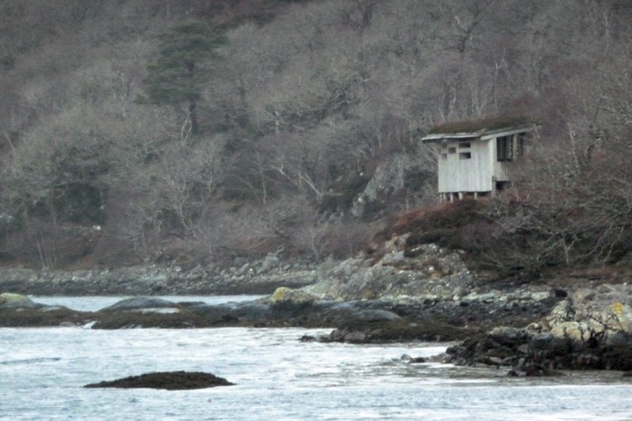 The Garbh Eilean Wildlife Hide looks out over Loch Sunart