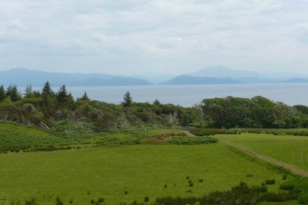 Looking back towards the mainland