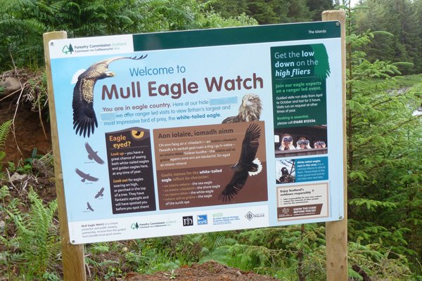 Interpretation board at the rendezvous carpark